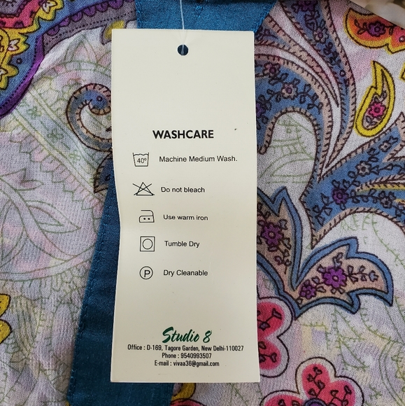 Vivāā Colorful Sheer Paisley Pullover Blouse - Picture 7 of 10